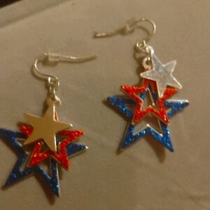 4th of July earrings